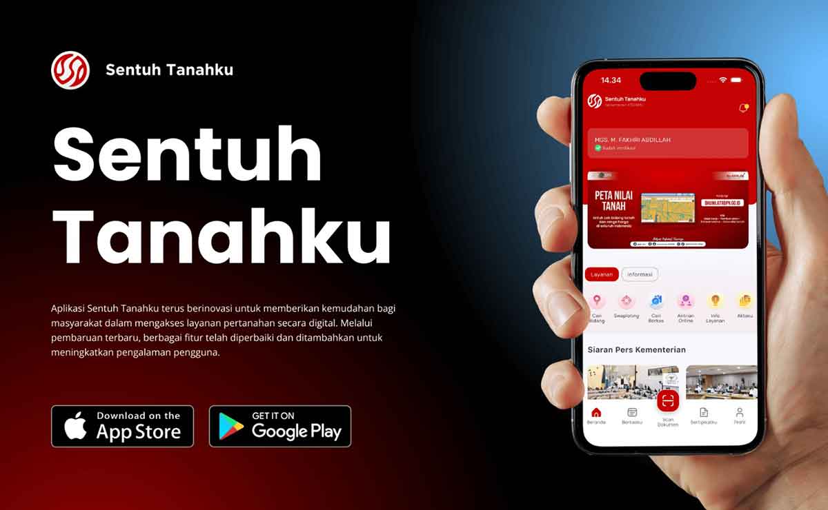 Sentuh Tanahku Hadir dengan Beragam Fitur Baru, Permudah Akses Layanan Pertanahan Digital