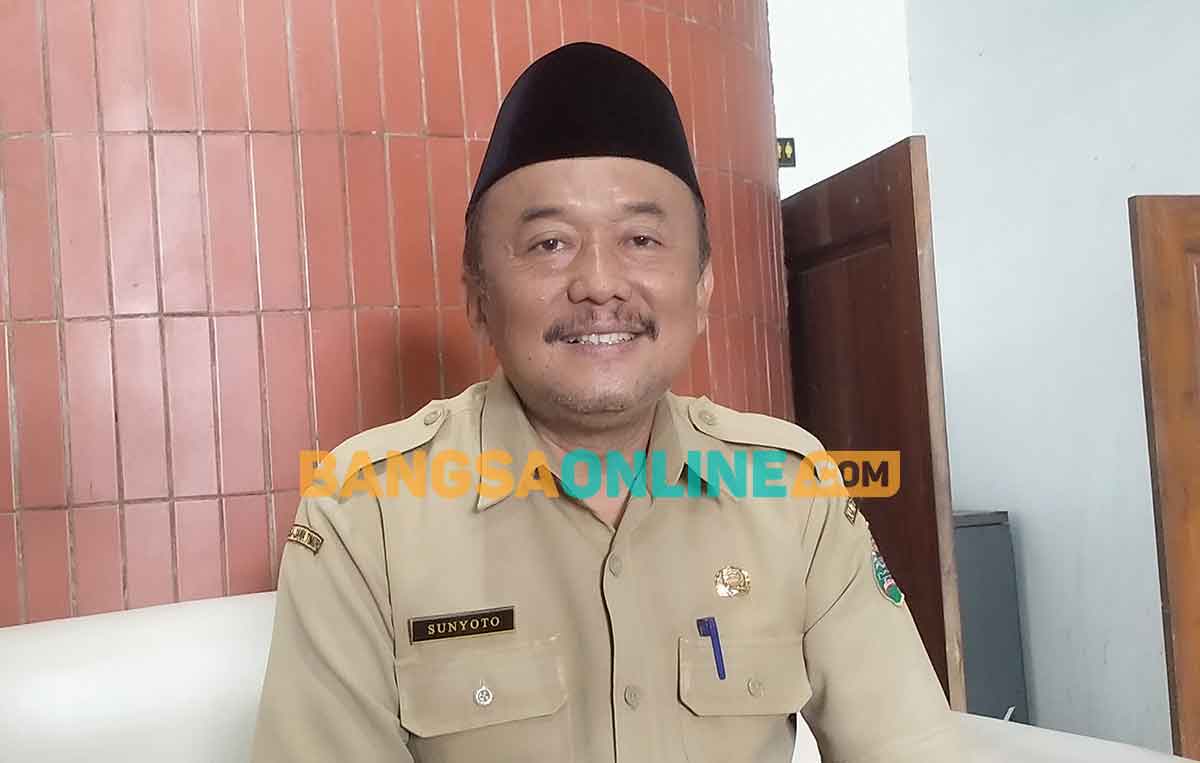 Kepala Disparbud Trenggalek, Sunyoto. Foto: HERMAN SUBAGYO/BANGSAONLINE