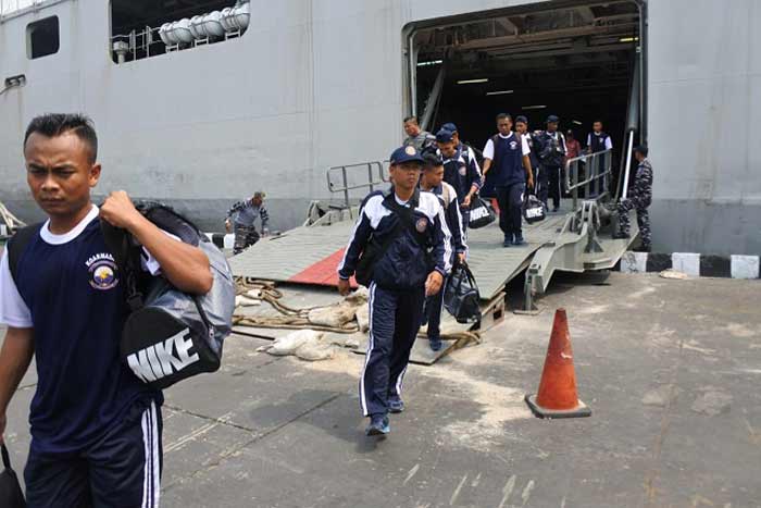 12 Atlet Poral Koarmada II tiba di Jakarta.