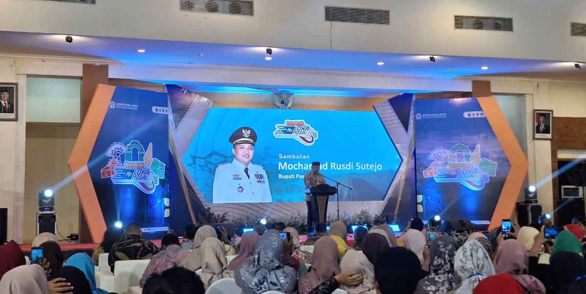 Bupati Pasuruan saat memberi sambutan.