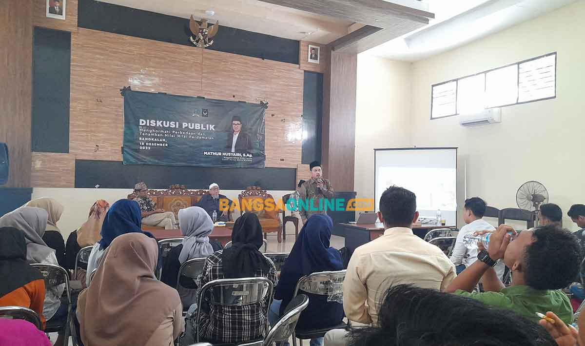Gelar Diskusi Publik di Bangkalan, Anggota DPRD Jatim ini Bahas Moderasi Beragama