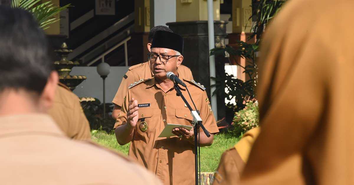 Wakil Wali Kota Kediri, Qowimuddin Thoha atau yang akrab disapa Gus Qowim, saat memberi sambutan. Foto: Ist