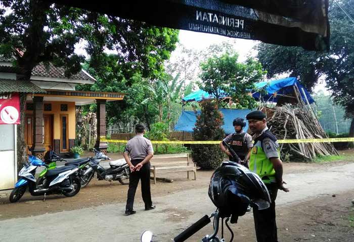 Lokasi Rumah Arwan saat didatangi anggota Tim Jihandak Brimob Polri.