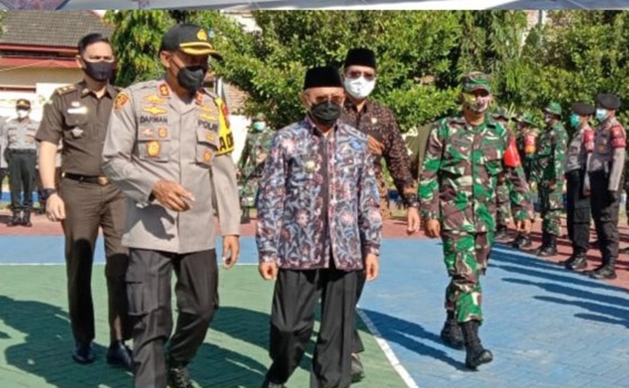 Apel Deklarasi Relawan Anti Narkoba di Lapangan Sanika Satyawada Polres Sumenep, Jumat (13/11/20).