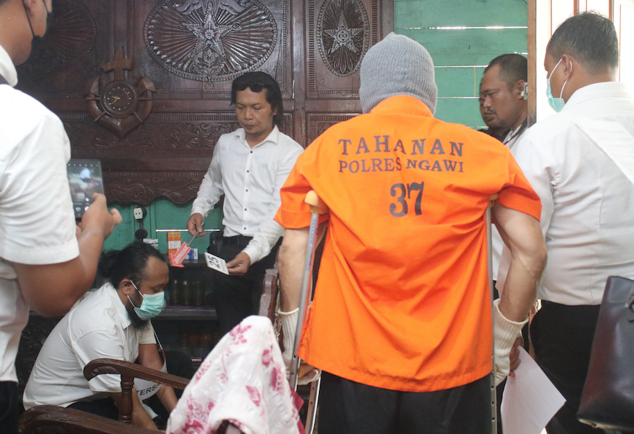 Polres Ngawi Gelar Rekonstruksi Curas dan Curat yang Tewaskan Wanita Pemilik Kos