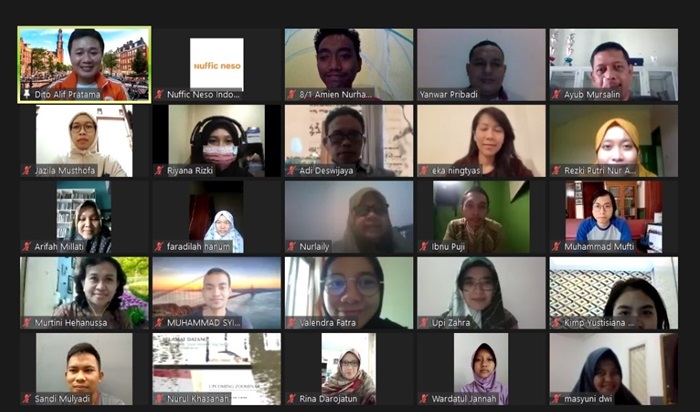 Jaringan Alumni Belanda di Indonesia (NL Alumni Network) dan Institute of Southeast Asian Islam (ISAIS) UIN Sunan Kalijaga menggelar program pertama dari rangkaian Journal Publishing Workshop 2021. foto: istimewa