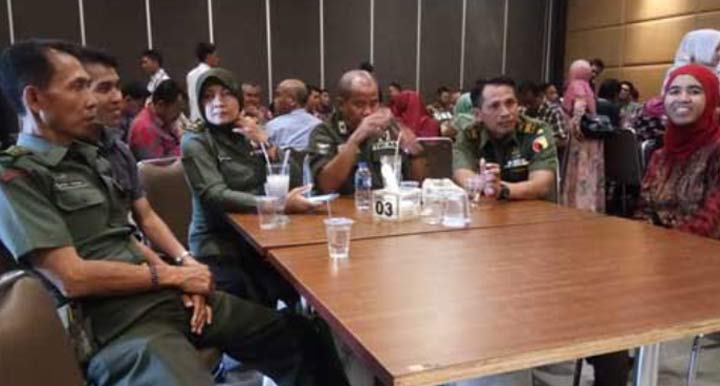 Rombongan dari Kodam V/Brawijaya turut menghadiri resepsi HUT HARIAN BANGSA ke-19.