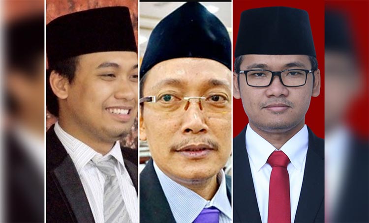 Dari kiri, Muh. Makmun Ibnu Fuad (mantan Bupati Bangkalan), Imron Rosyadi (mantan Ketua DPRD Bangkalan), dan R. Abdul Latib Imron Amin (mantan Wakil Ketua DPRD dan Bupati Bangkalan saat ini).