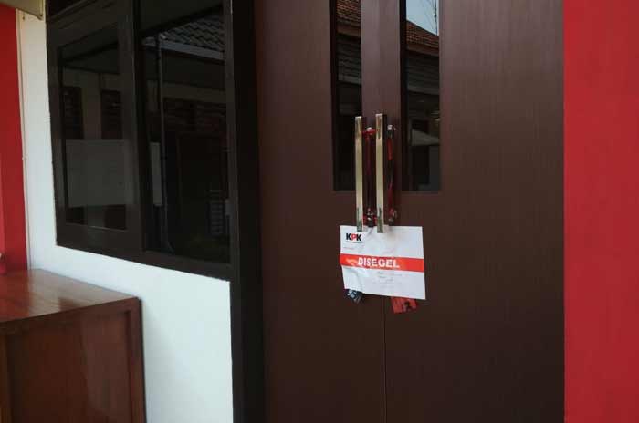 Salah satu ruangan di Dinas Pendidikan Kota Blitar yang Disegel KPK. 