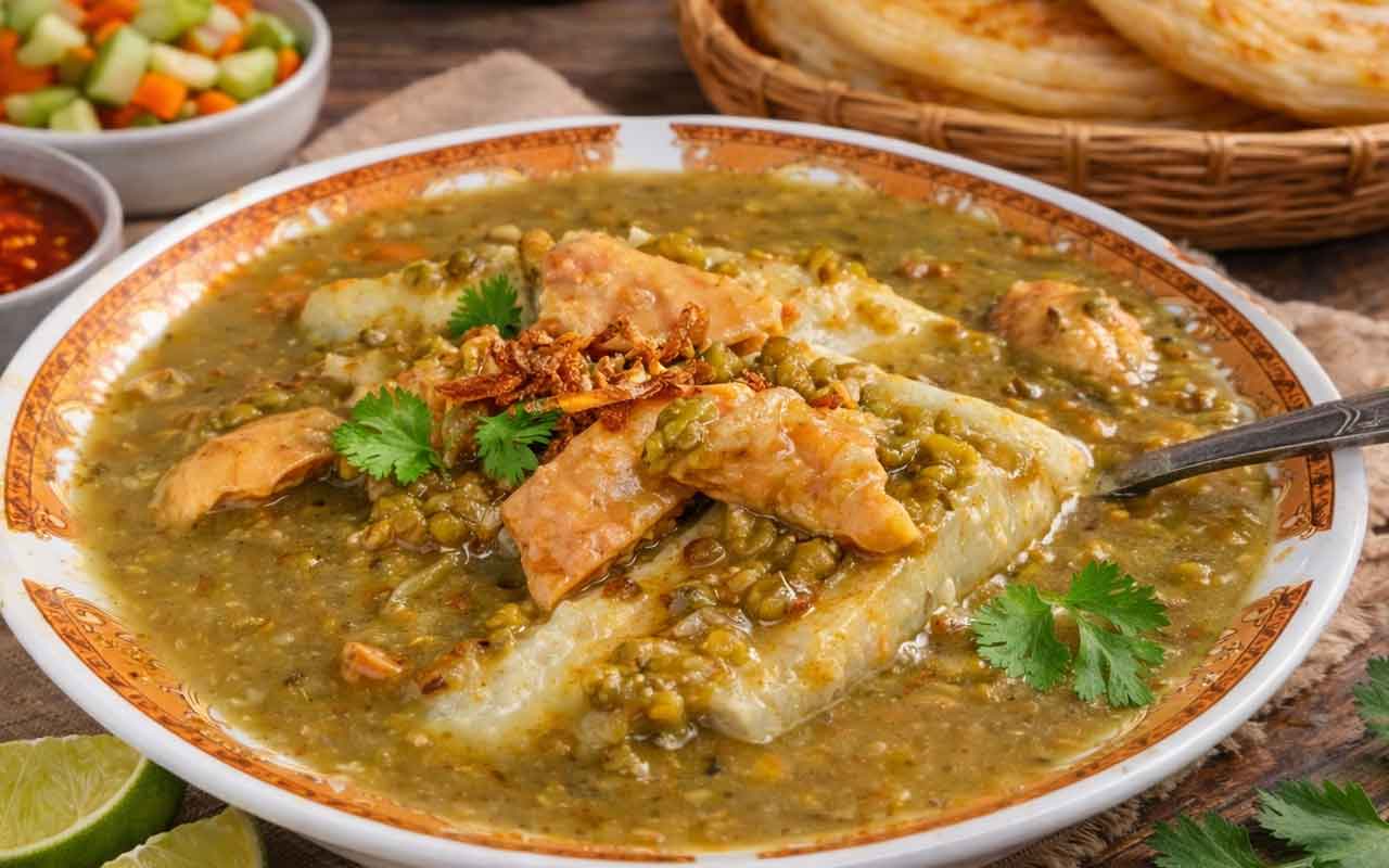 Gulai Kacang Hijau, dan Roti Maryam. 