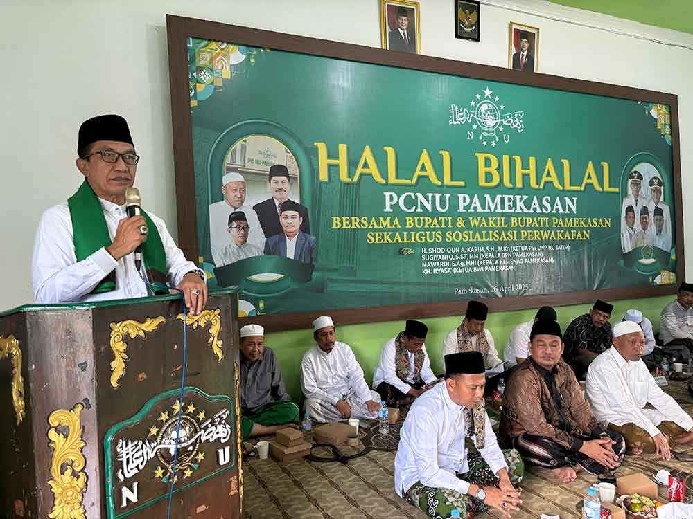 Bupati Pamekasan, Kholilurrahman, saat memberikan sambutan. (Ist)