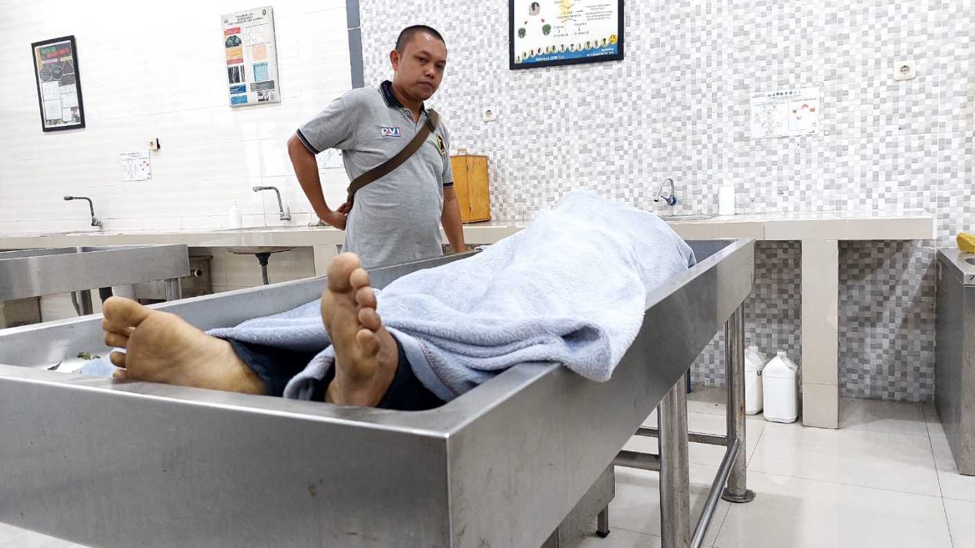 Salah satu pelaku curanmor yang tewas ditembak petugas lantaran melawan dengan melempar bom bondet