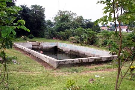 ?Situs pemandian ini, kini telah musnah. Foto:bambang/sulistiawan/BANGSAONLINE