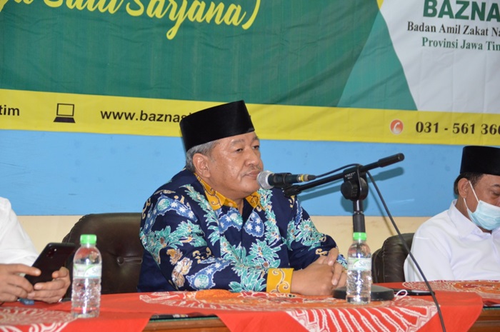 Wakil Ketua II Drs KH Ahsanul Haq saat memberikan kata sambutan.