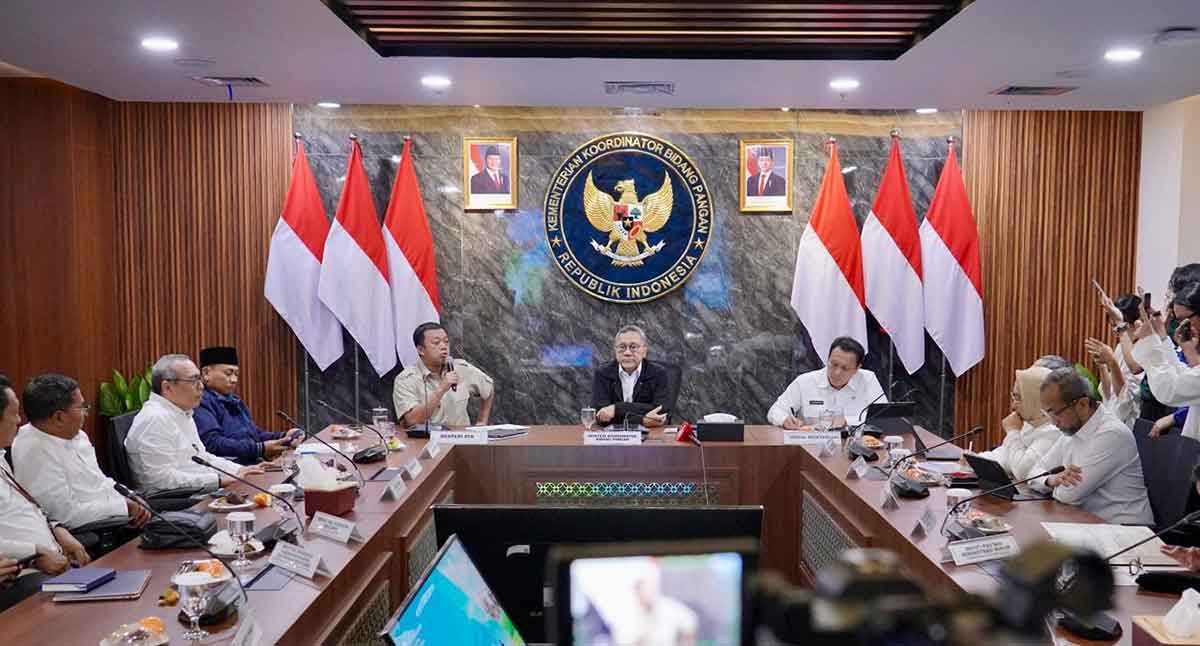 Rapat Koordinasi Percepatan Penetapan LP2B dan Lahan Sawah yang Dilindungi atau LSD di Kantor Kemenko Bidang Pangan.