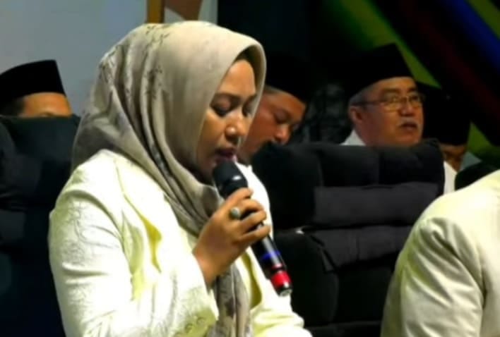 Wali Kota Mojokerto, Ika Puspitasari (Ning Ita) dalam acara Malam Nuzulul Quran. (Ist)