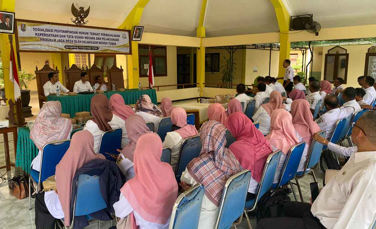 Sosialisasi pendampingan hukum yang dilakukan Kejari Tuban.