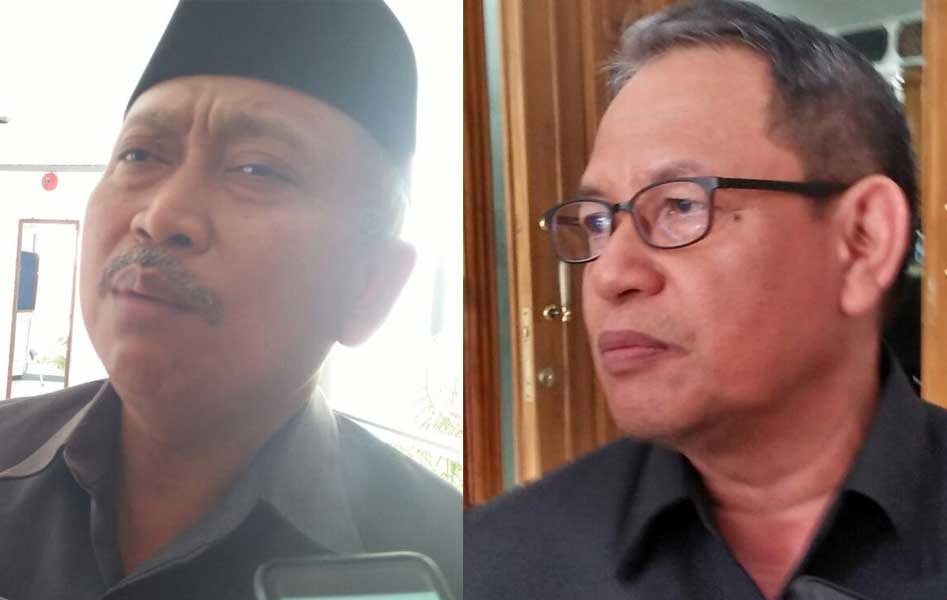 Ketua DPRD Tuban Miyadi dan Wakil Bupati Noor Nahar.