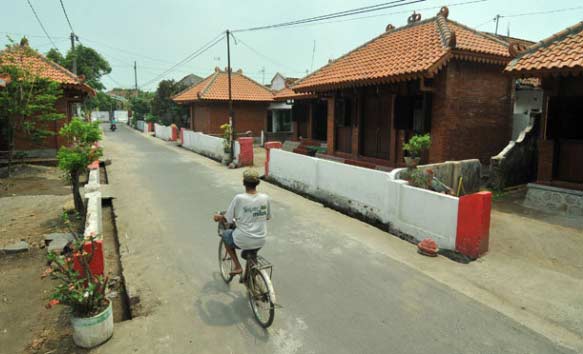 Rumah khas Majapahit di Mojokerto. foto: tempo