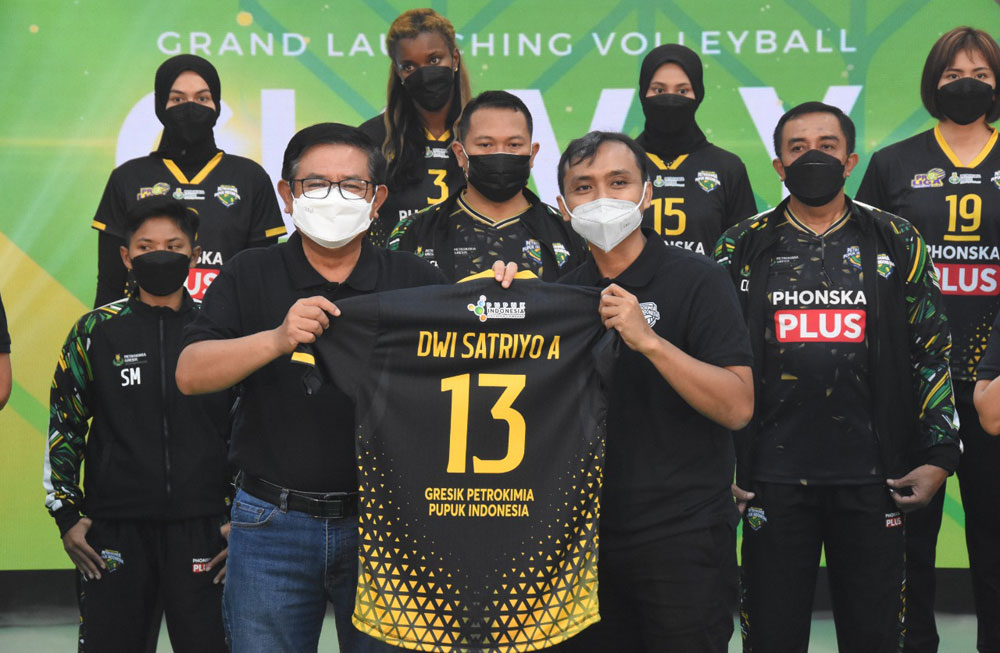 Grand launching tim beserta jersey bola voli putri baru 