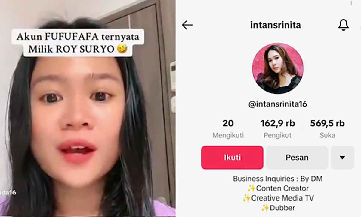 Usai Videonya Viral, Intan Srinita Hapus Unggahan yang Tuding Roy Suryo Pemilik Akun Fufufafa