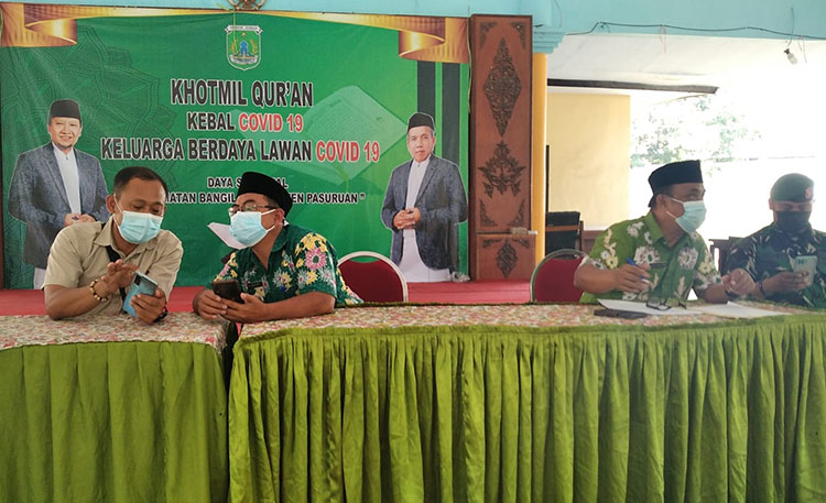 Audiensi di Kantor Kecamatan Bangil, Kamis (29/7/2021). (foto: ist)
