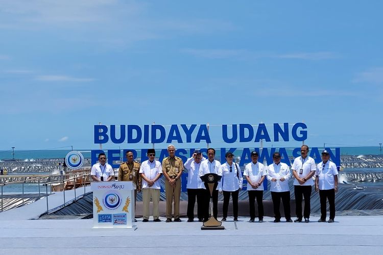 Presiden Jokowi Akan Bangun Tambak Budi Daya Udang Berbasis Kawasan di Waingapu NTT. Foto: Ist