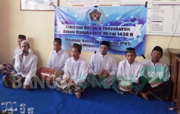 Peringati Isra' Mi'raj, PWI Tuban Gelar Tahtimul Qur'an 