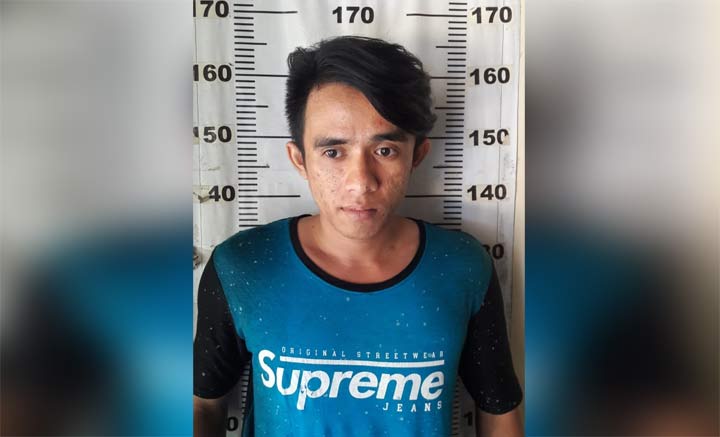 Aris Ashari, tersangka sabu yang diamankan Satreskoba Polresta Sidoarjo.