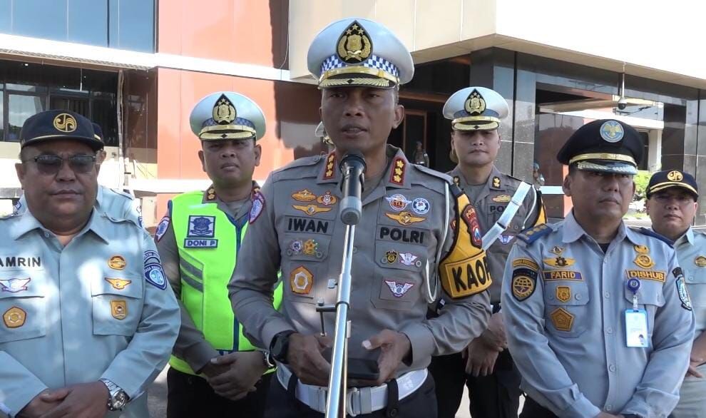 Dirlantas Polda Jatim Kombes Pol Iwan Saktiadi usai apel Gelar Oprasi Keselamatan Semeru 2026