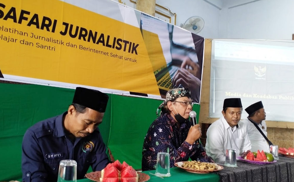 Kegiatan Safari Jurnalistik PWI Jombang di Ponpes Roudlotu Tahfidzil Qur