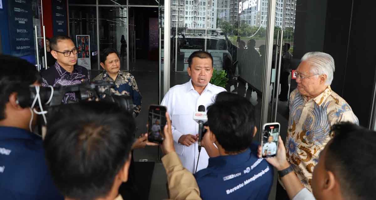 Menteri ATR/BPN, saat memberi keterangan ke awak media.