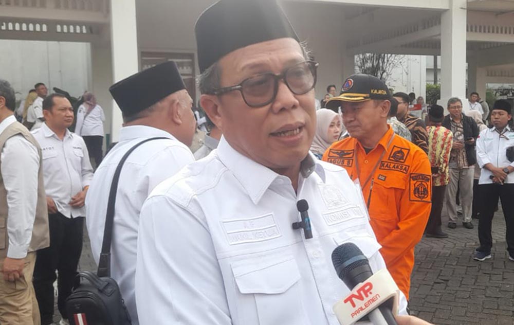 H. Abidin Fikri, Wakil Ketua Komisi VIII DPR RI saat kunker ke Jawa Timur. Foto: DIDI ROSADI/ BANGSAONLINE