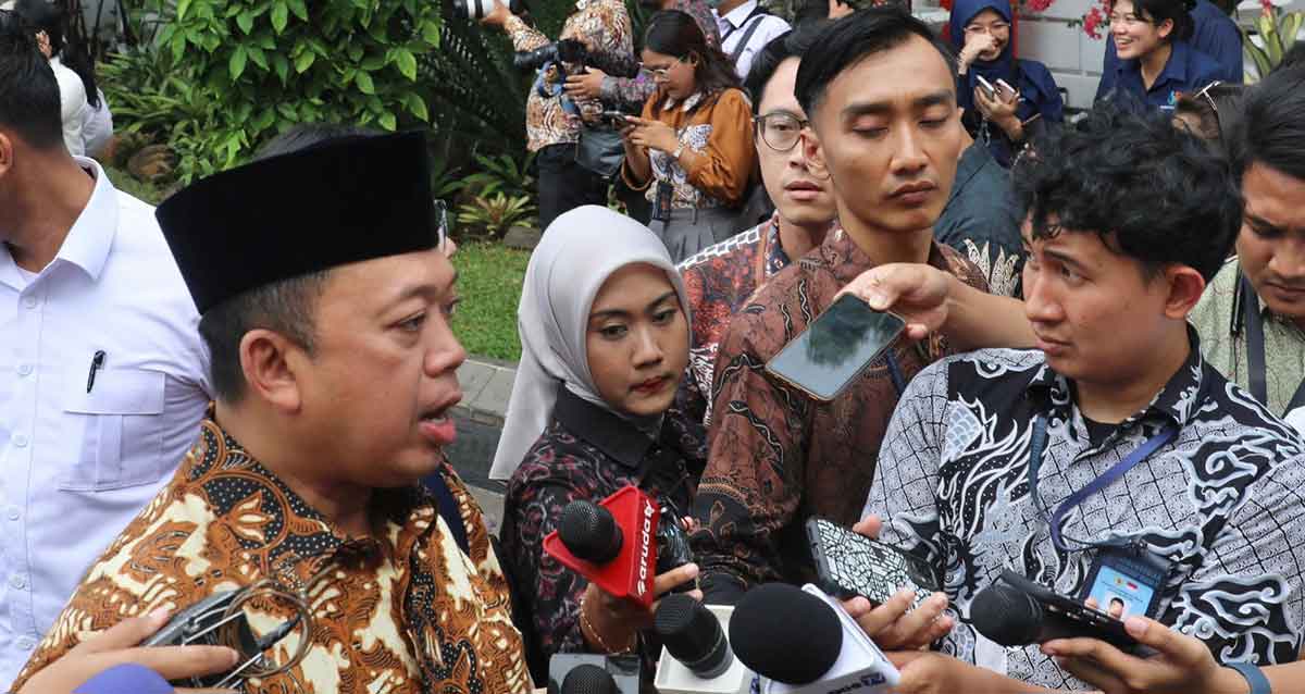 Menteri ATR/BPN saat memberi keterangan ke awak media.
