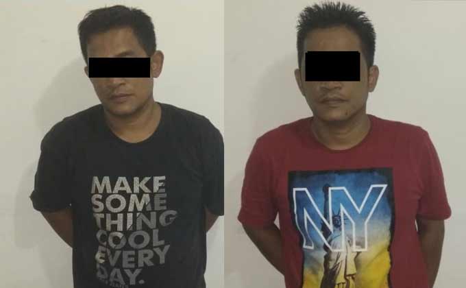 Dua pelaku budak narkoba.