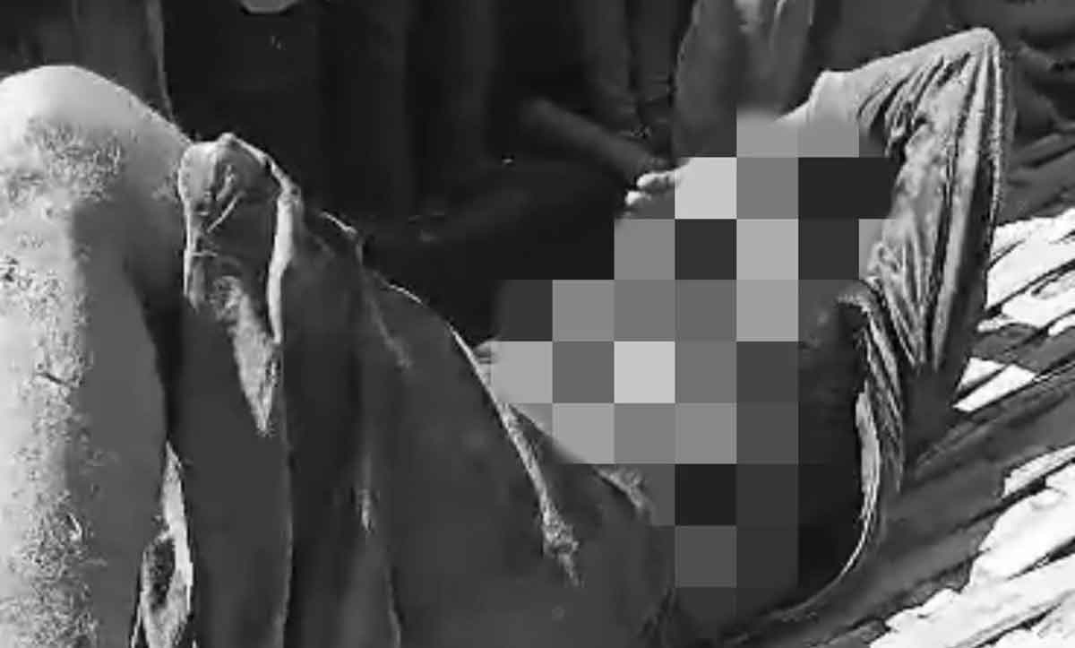 Seorang pria dari Sumenep sebelum tewas berlumuran darah di Pamekasan.