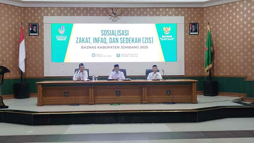 Acara sosialisasi Baznas Jombang di Ruang Bung Tomo.