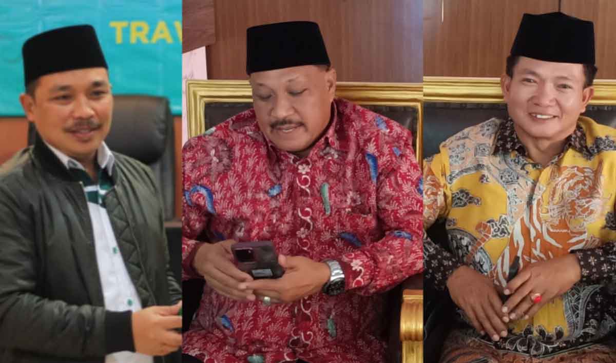 Kolase foto pimpinan partai di Gresik yang berasal dari wilayah selatan.  