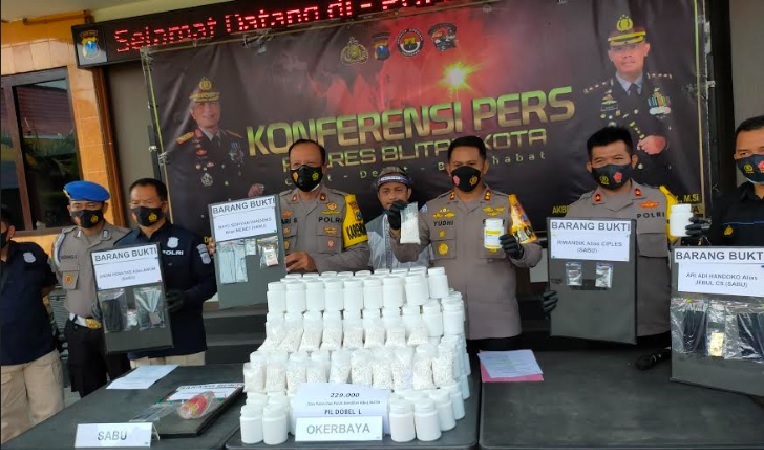 Barang bukti yang berhasil diamankan.