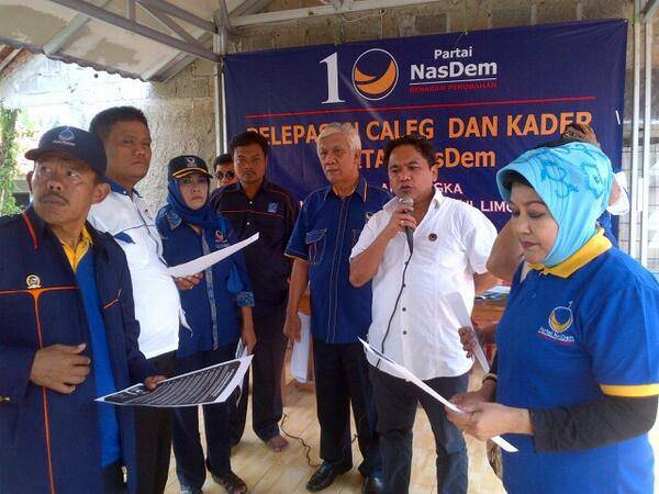 Despen Ompusunggu berbicara dalam acara Nasdem. Foto: www.partainasdem.org