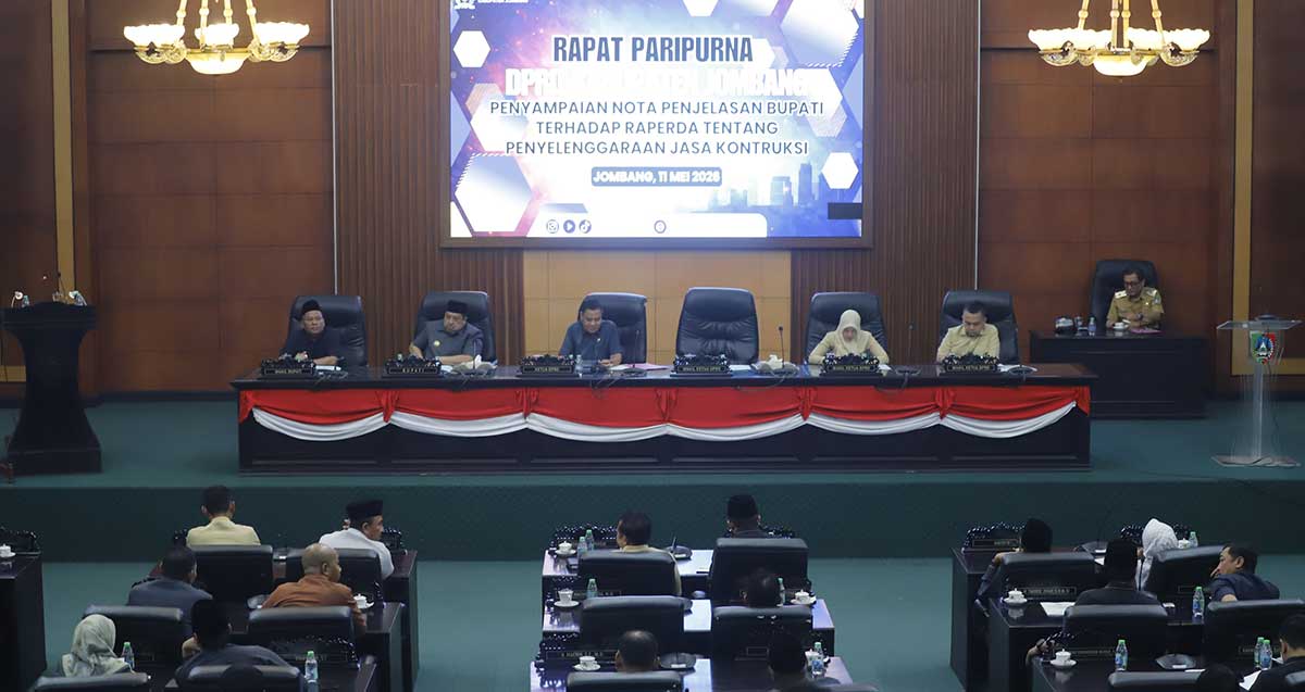 Perkuat Pembangunan, DPRD Jombang Bahas Raperda Jasa Konstruksi