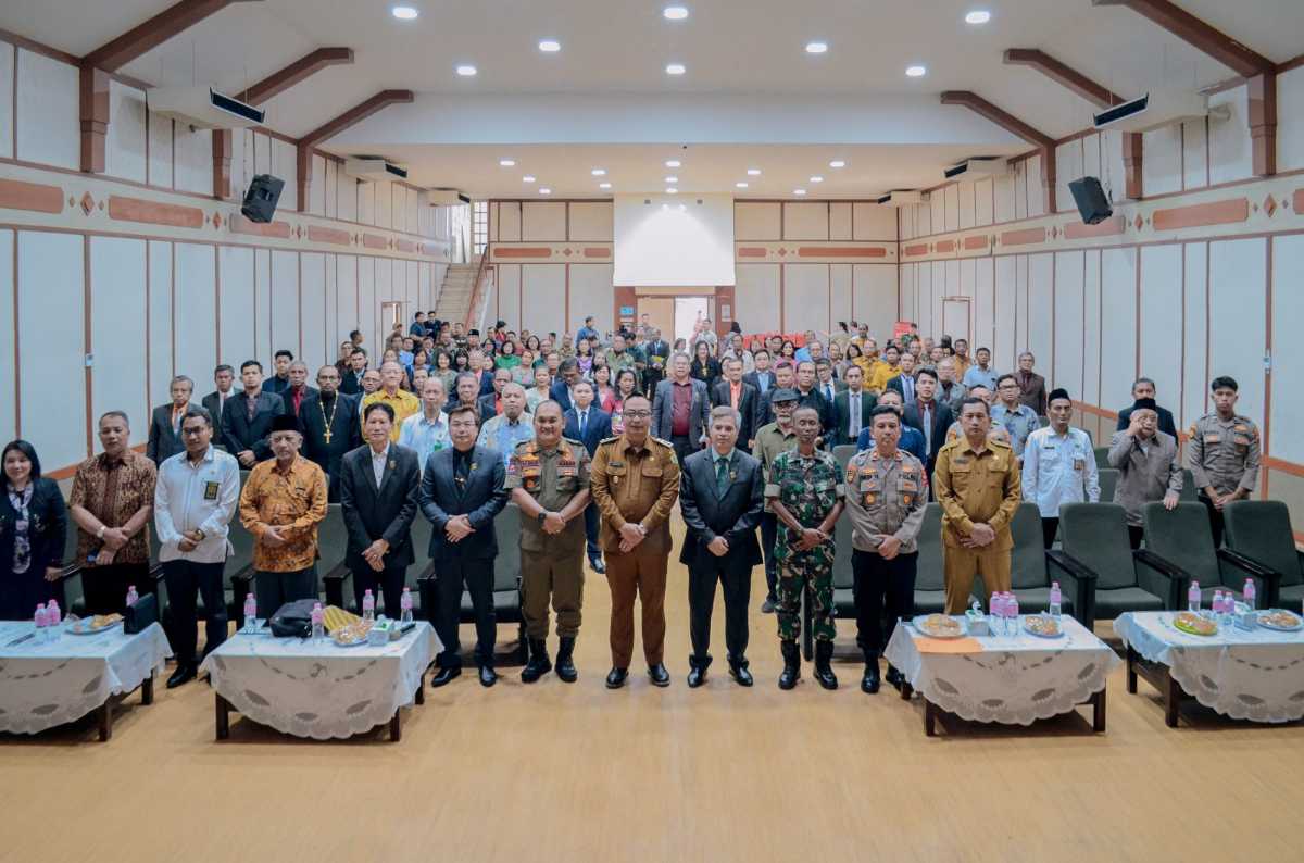 Wabup Asluchul Alif saat menghadiri pelantikan pengurus Bamag Gresik. Foto: Ist.