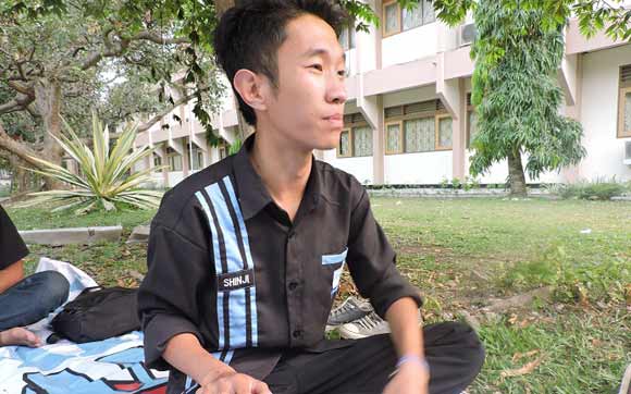 Fahmi Nur Irawan alias Shinji, Ketua BEM UM Malang. foto: iwan irawan/BANGSAONLINE