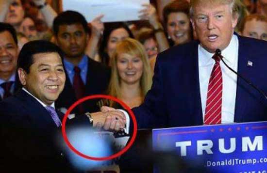 Ketua DPR RI saat bersalaman dengan capres Amerika Serikat Donald Trump di Trump Tower, Fifth Avenue, New York, Kamis (3/9). Foto reuters/detik