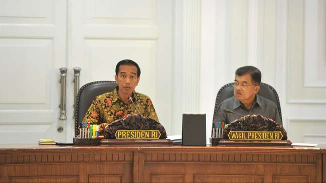 Jokowi dan Jusuf Kalla. Foto: cnn