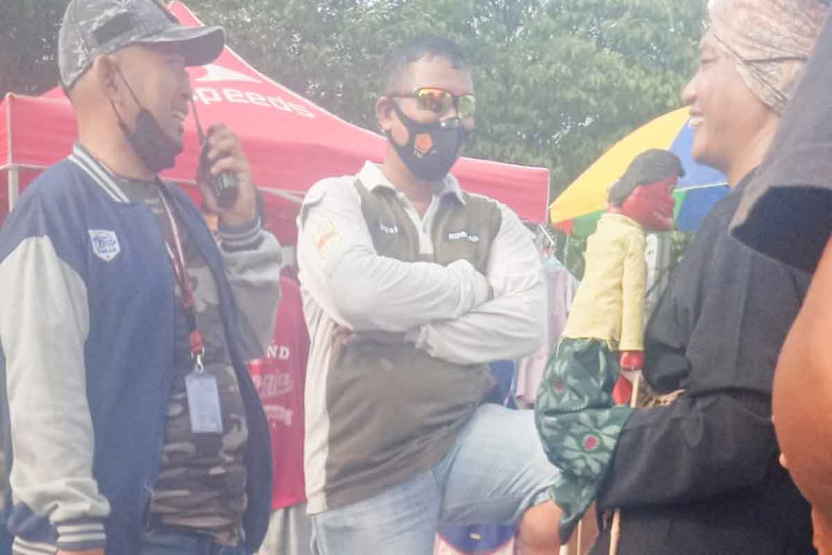 Terduga kedua oknum yang membubarkan aksi penggalangan dana di CFD Tuban, Minggu (5/12/2022)