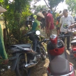 Polisi melakukan olah TKP usai aksi percobaan pencurian yang dilakukan pelaku.