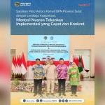 Menteri Agraria dan Tata Ruang/Kepala Badan Pertanahan Nasional (ATR/BPN), Nusron Wahid, menyaksikan penandatanganan Nota Kesepahaman (MoU) antara Kantor Wilayah (Kanwil) BPN Provinsi Sulawesi Utara (Sulut) dengan berbagai lembaga keagamaan. (Ist)
