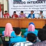 PC PMII Surabaya menggelar Dialog Interaktif Mengkritisi Program Nawa Cita Jokowi di Museum NU. foto: didi rosadi/BANGSAONLINE