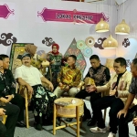 Wali Kota Pasuruan, Saifullah Yusuf atau yang akrab disapa Gus Ipul, saat menghadiri Pameran Produk Unggulan 2022.